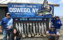 Salmon hooked on adventure at Lake Ontario! 